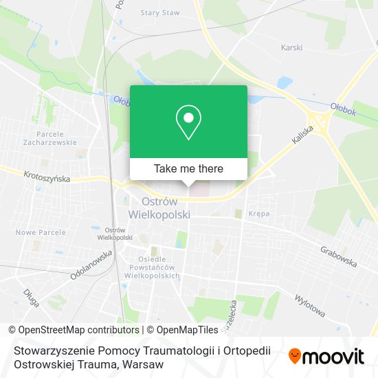 Stowarzyszenie Pomocy Traumatologii i Ortopedii Ostrowskiej Trauma map