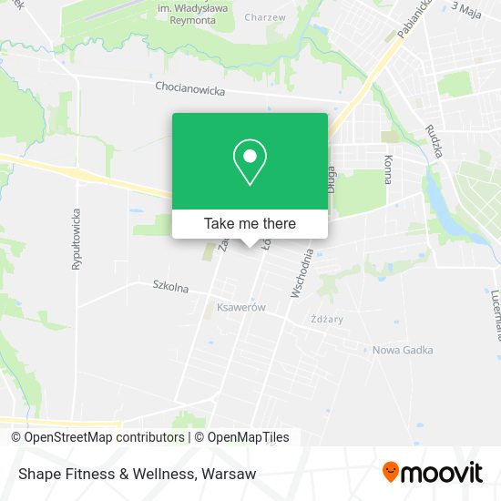 Shape Fitness & Wellness map