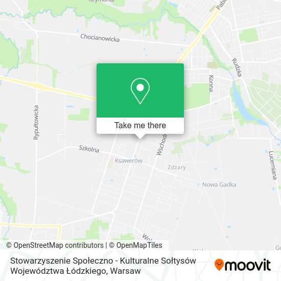 Stowarzyszenie Społeczno - Kulturalne Sołtysów Województwa Łódzkiego map