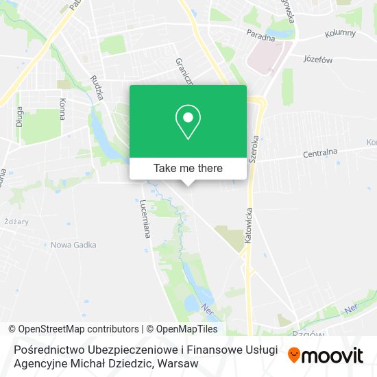 Pośrednictwo Ubezpieczeniowe i Finansowe Usługi Agencyjne Michał Dziedzic map