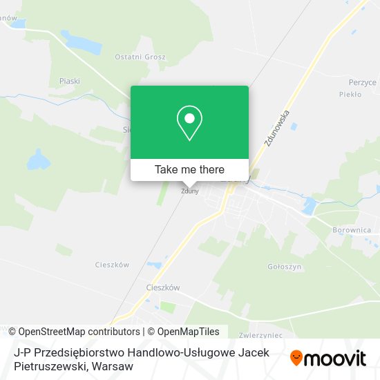 J-P Przedsiębiorstwo Handlowo-Usługowe Jacek Pietruszewski map