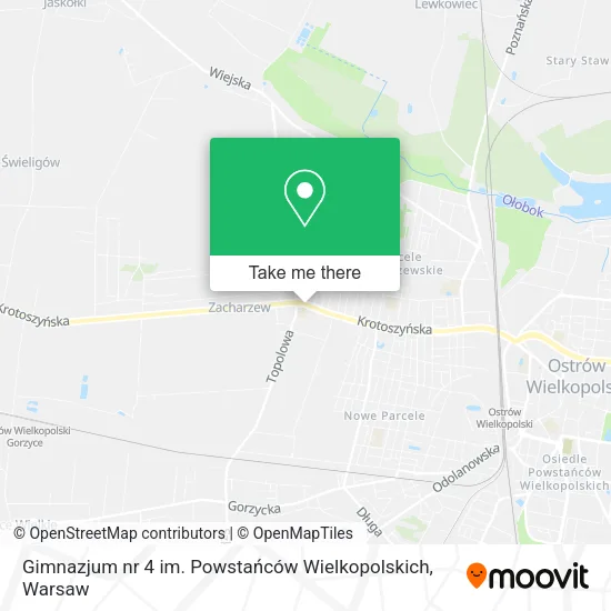 Карта Gimnazjum nr 4 im. Powstańców Wielkopolskich