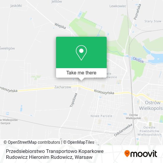 Карта Przedsiebiorstwo Transportowo Koparkowe Rudowicz Hieronim Rudowicz