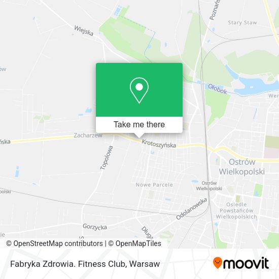 Fabryka Zdrowia. Fitness Club map