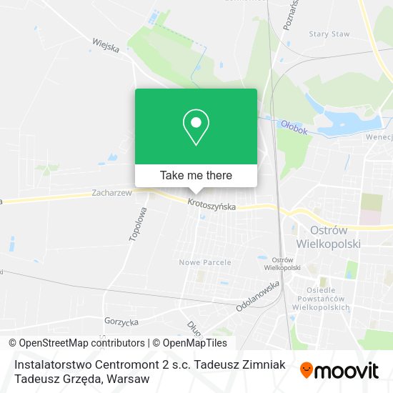 Instalatorstwo Centromont 2 s.c. Tadeusz Zimniak Tadeusz Grzęda map