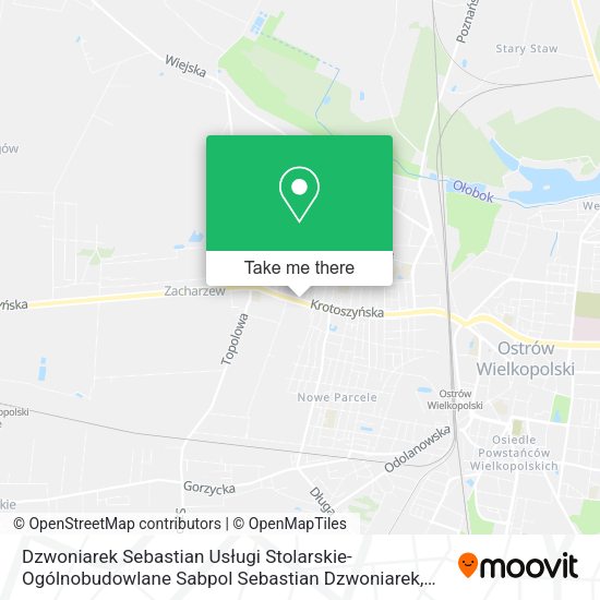 Dzwoniarek Sebastian Usługi Stolarskie-Ogólnobudowlane Sabpol Sebastian Dzwoniarek map