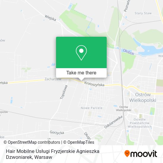 Hair Mobilne Usługi Fryzjerskie Agnieszka Dzwoniarek map