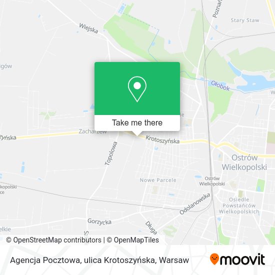 Agencja Pocztowa, ulica Krotoszyńska map