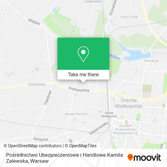 Pośrednictwo Ubezpieczeniowe i Handlowe Kamila Zalewska map