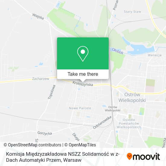 Komisja Międzyzakładowa NSZZ Solidarność w z-Dach Automatyki Przem map