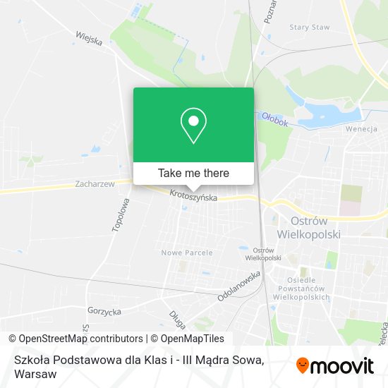 Szkoła Podstawowa dla Klas i - III Mądra Sowa map