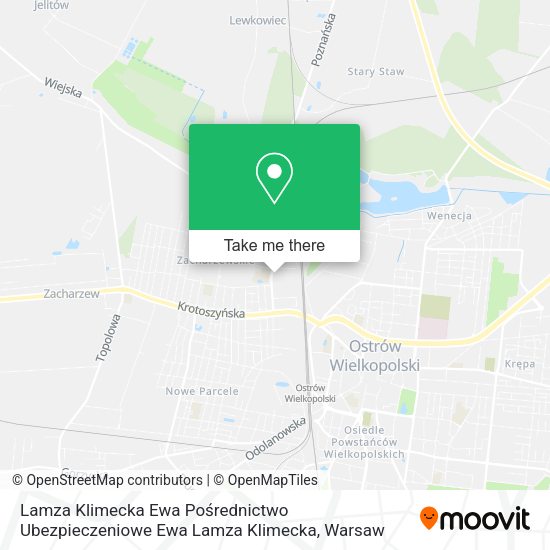 Lamza Klimecka Ewa Pośrednictwo Ubezpieczeniowe Ewa Lamza Klimecka map