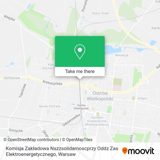 Komisja Zakładowa Nszzsolidarnoscprzy Oddz Zas Elektroenergetycznego map