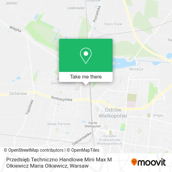 Карта Przedsięb Techniczno Handlowe Mini Max M Olkiewicz Maria Olkiewicz