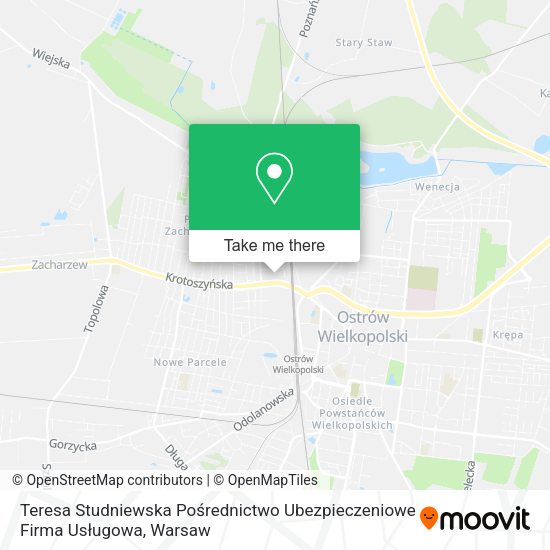 Teresa Studniewska Pośrednictwo Ubezpieczeniowe Firma Usługowa map