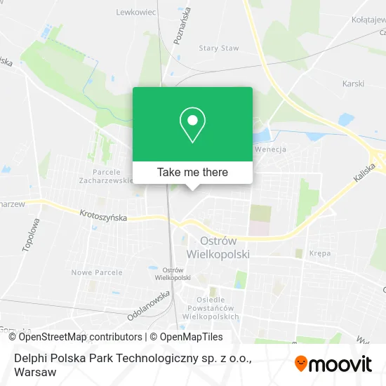 Карта Delphi Polska Park Technologiczny sp. z o.o.