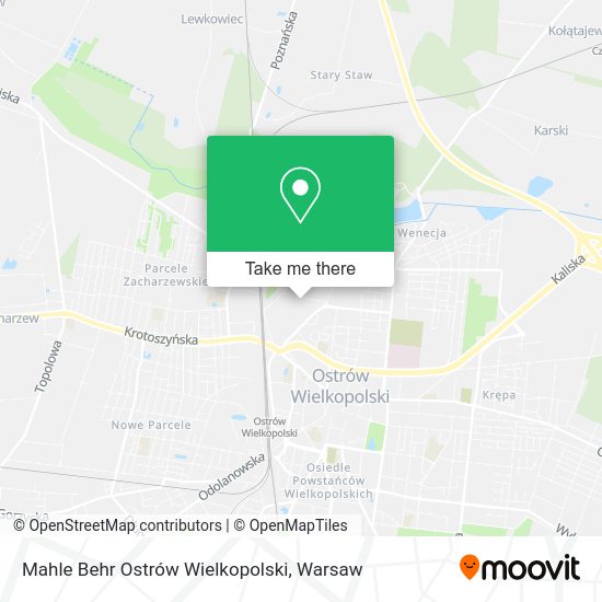 Mahle Behr Ostrów Wielkopolski map