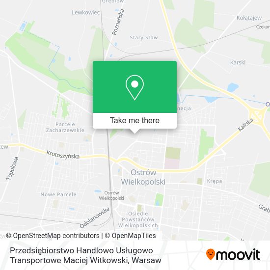 Przedsiębiorstwo Handlowo Usługowo Transportowe Maciej Witkowski map