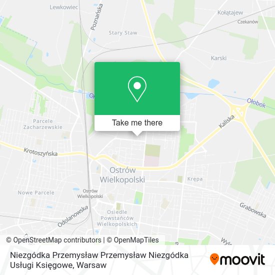 Niezgódka Przemysław Przemysław Niezgódka Usługi Księgowe map