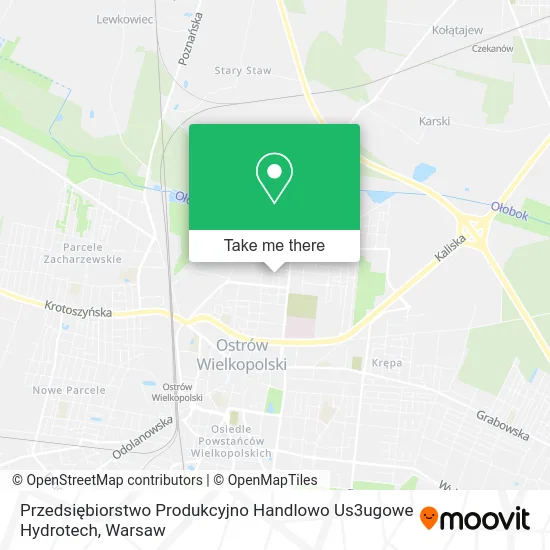 Карта Przedsiębiorstwo Produkcyjno Handlowo Us3ugowe Hydrotech