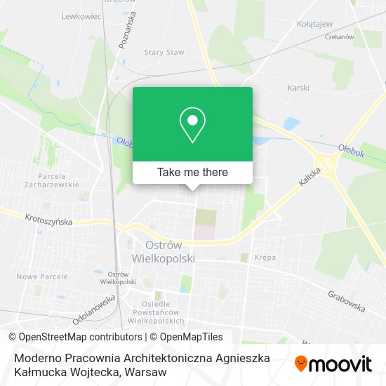 Moderno Pracownia Architektoniczna Agnieszka Kałmucka Wojtecka map