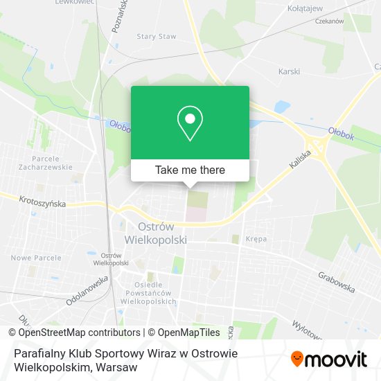 Parafialny Klub Sportowy Wiraz w Ostrowie Wielkopolskim map