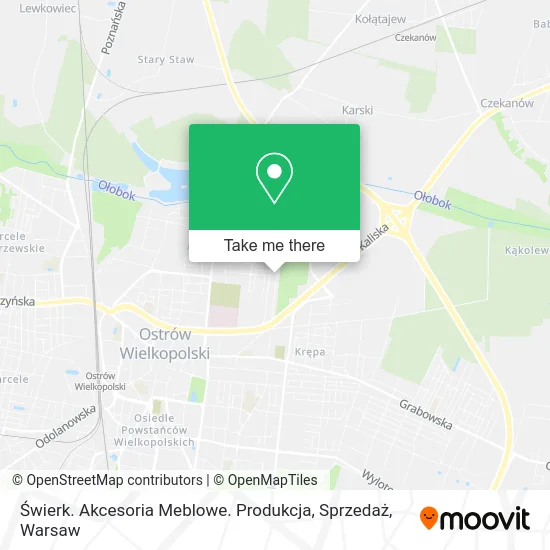 Карта Świerk. Akcesoria Meblowe. Produkcja, Sprzedaż
