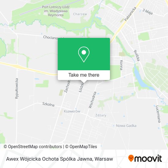 Awex Wójcicka Ochota Spólka Jawna map