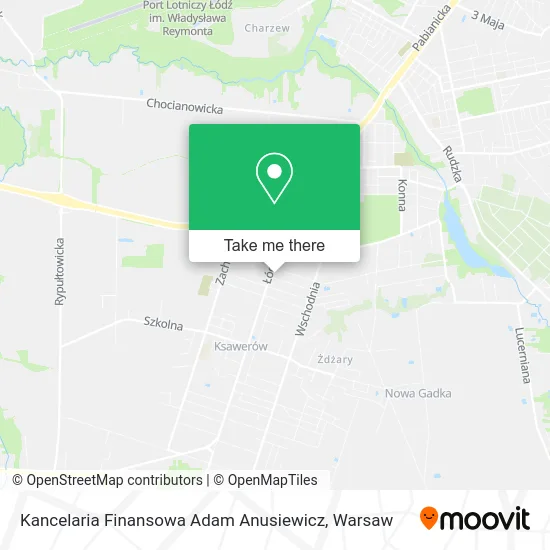 Карта Kancelaria Finansowa Adam Anusiewicz