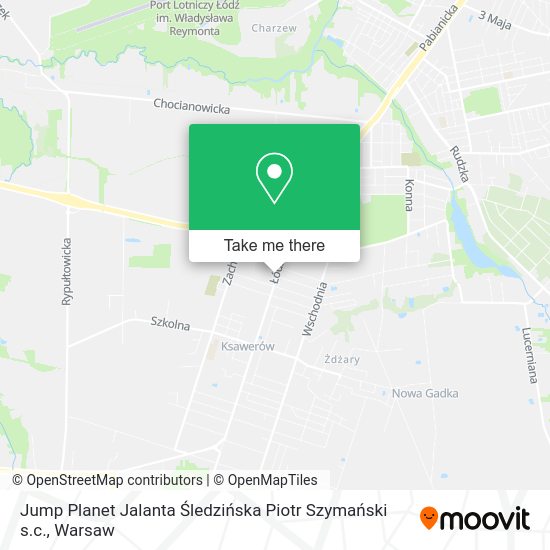 Jump Planet Jalanta Śledzińska Piotr Szymański s.c. map