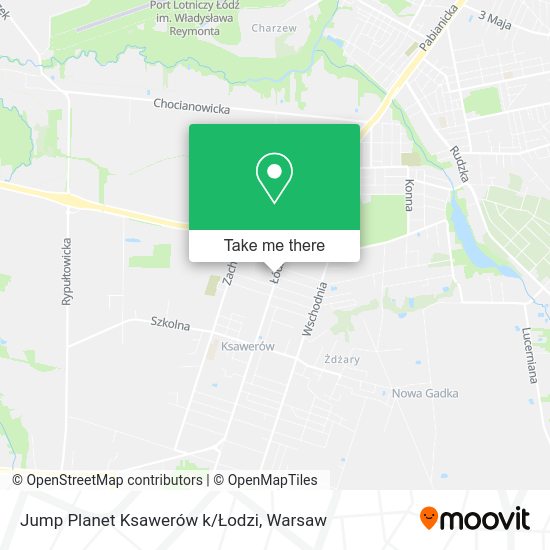 Jump Planet Ksawerów k/Łodzi map