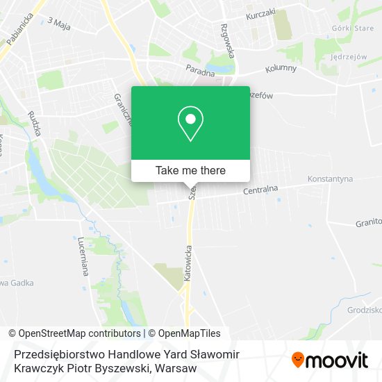 Przedsiębiorstwo Handlowe Yard Sławomir Krawczyk Piotr Byszewski map