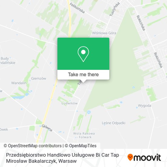 Przedsiębiorstwo Handlowo Usługowe Bi Car Tap Mirosław Bakalarczyk map