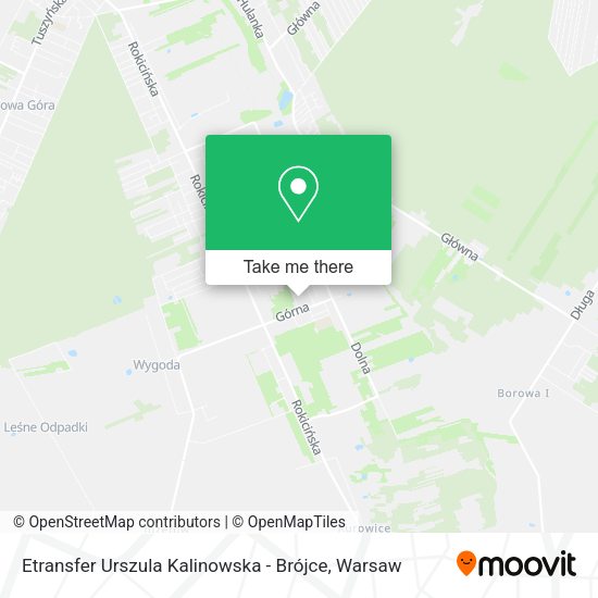 Etransfer Urszula Kalinowska - Brójce map