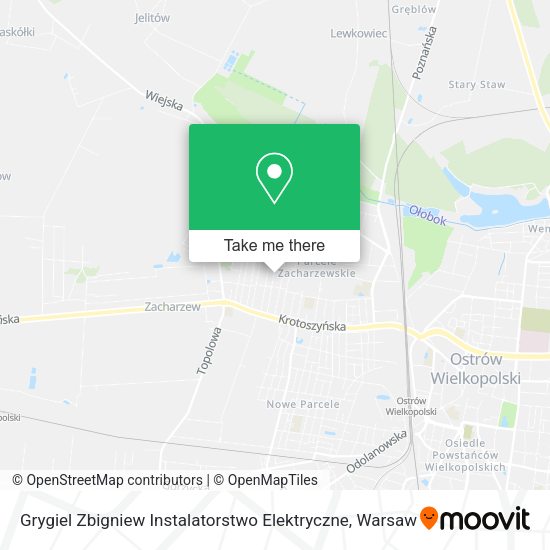 Grygiel Zbigniew Instalatorstwo Elektryczne map