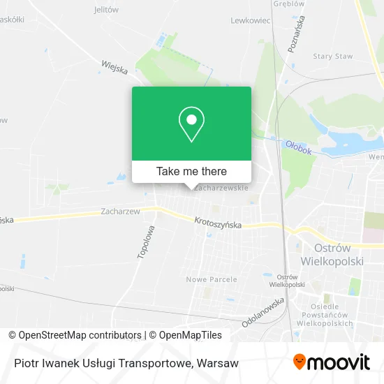 Карта Piotr Iwanek Usługi Transportowe