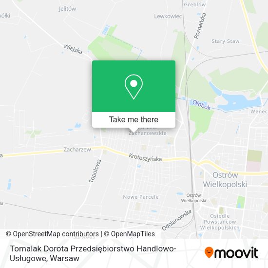 Tomalak Dorota Przedsiębiorstwo Handlowo-Usługowe map