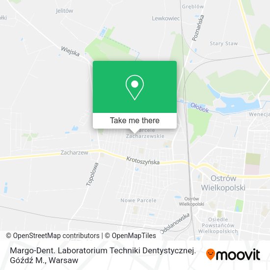 Margo-Dent. Laboratorium Techniki Dentystycznej. Góźdź M. map