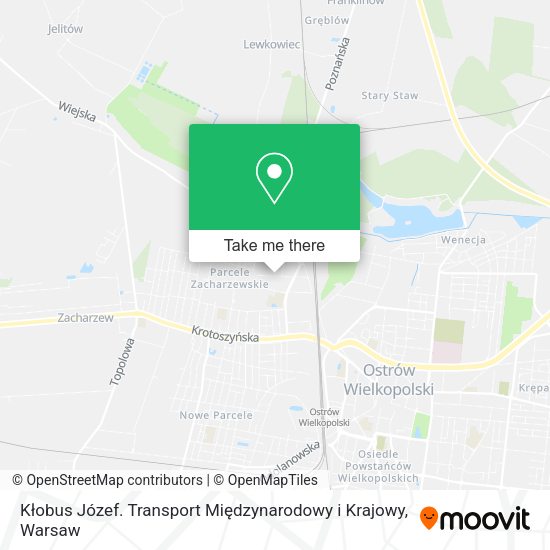 Kłobus Józef. Transport Międzynarodowy i Krajowy map