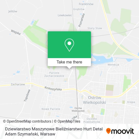 Dziewiarstwo Maszynowe Bieliźniarstwo Hurt Detal Adam Szymański map