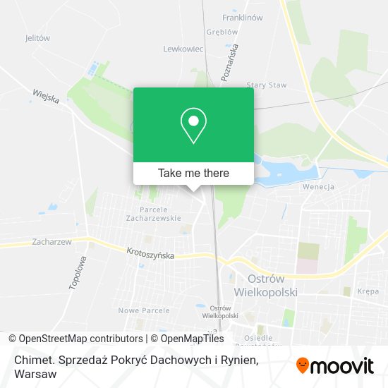 Chimet. Sprzedaż Pokryć Dachowych i Rynien map