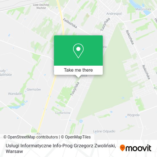 Usługi Informatyczne Info-Prog Grzegorz Zwoliński map