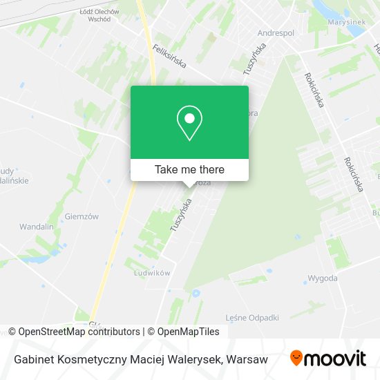 Gabinet Kosmetyczny Maciej Walerysek map