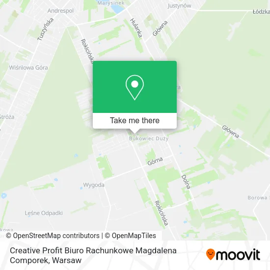 Creative Profit Biuro Rachunkowe Magdalena Comporek map