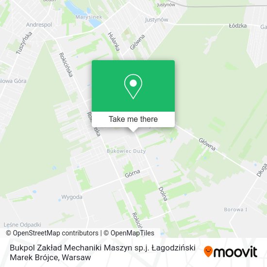 Bukpol Zakład Mechaniki Maszyn sp.j. Łagodziński Marek Brójce map