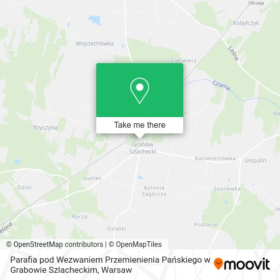 Parafia pod Wezwaniem Przemienienia Pańskiego w Grabowie Szlacheckim map