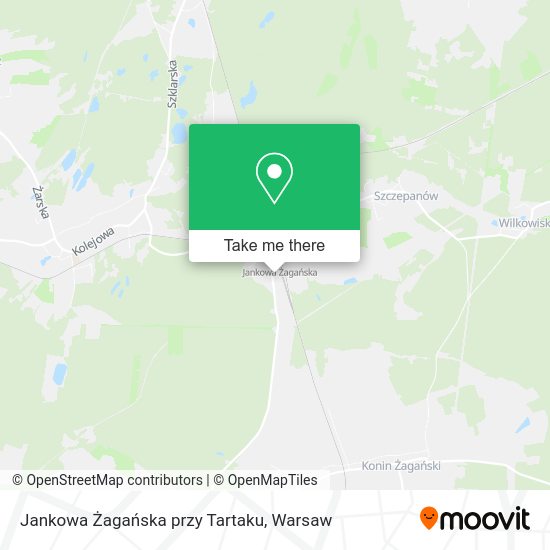 Jankowa Żagańska przy Tartaku map