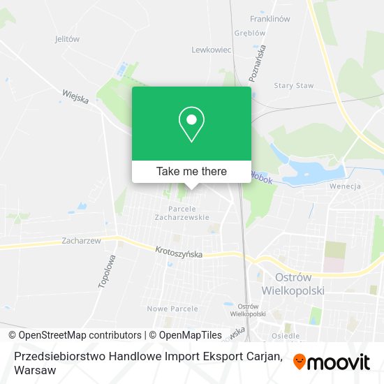 Карта Przedsiebiorstwo Handlowe Import Eksport Carjan