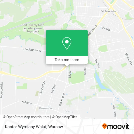 Карта Kantor Wymiany Walut