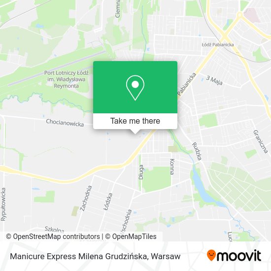 Manicure Express Milena Grudzińska map